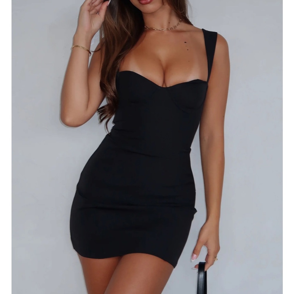 Time Waits Mini Dress White Fox